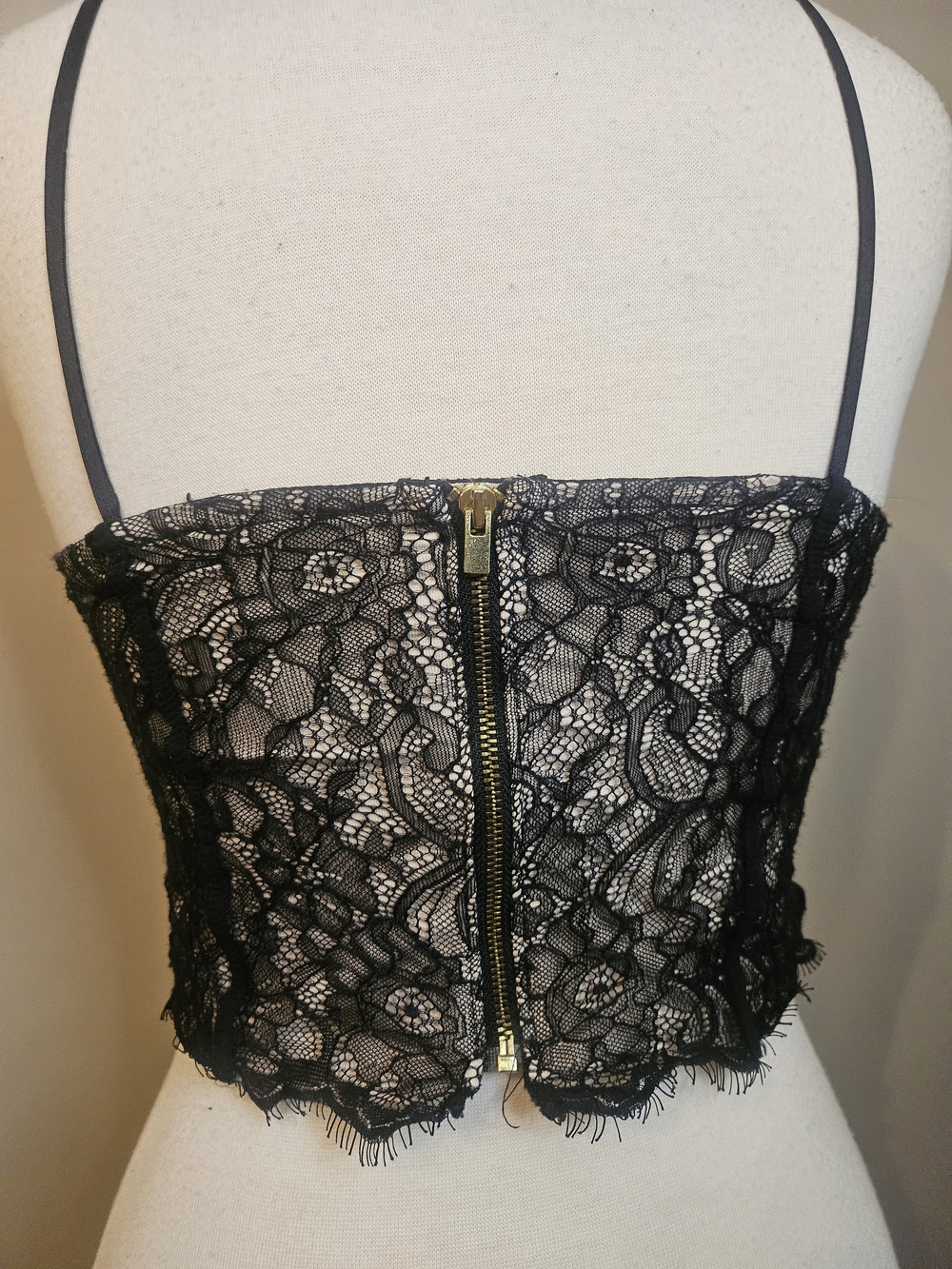 Express Black Lace Bralette Camisole - Picture 9 of 10